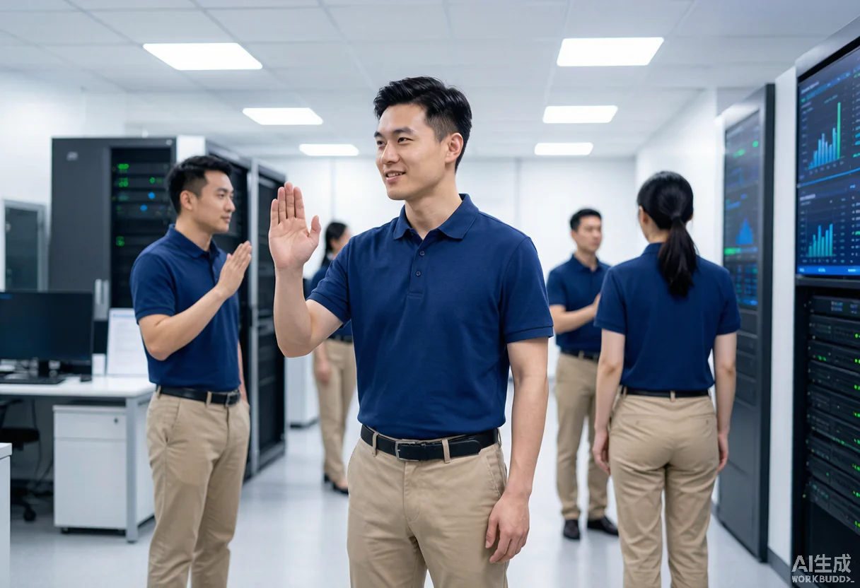 企业文化衫 - 为 四川天易信岳康养科技服务有限公司 提供 互联网科技 职业装定制案例 解决方案配图 - 互联网科技工作服定制