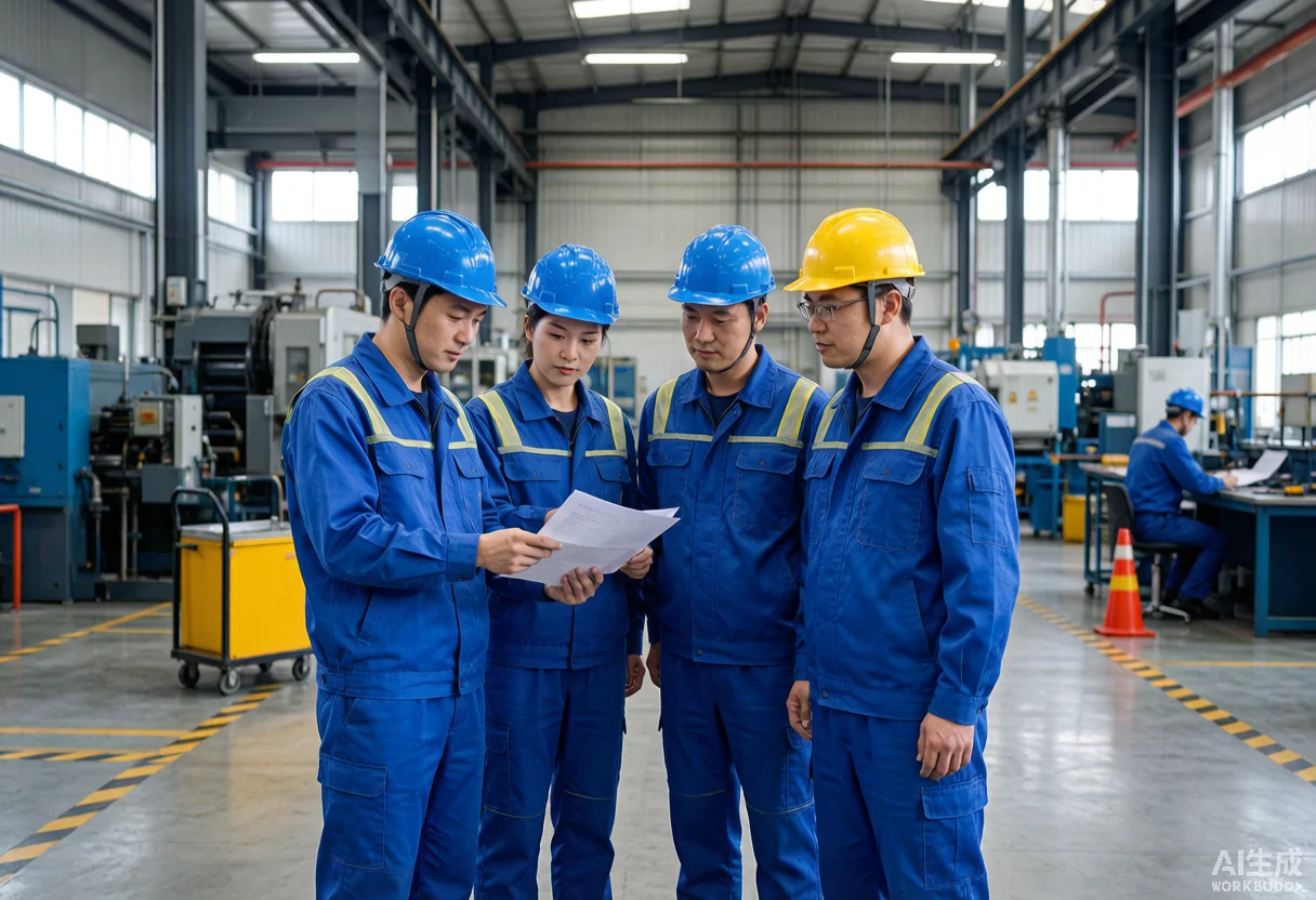工装服 - 范德威尔纺织机械有限公司 - Manufacturing & Heavy Industry Uniform Case Study solution photo - 制造重工 workwear
